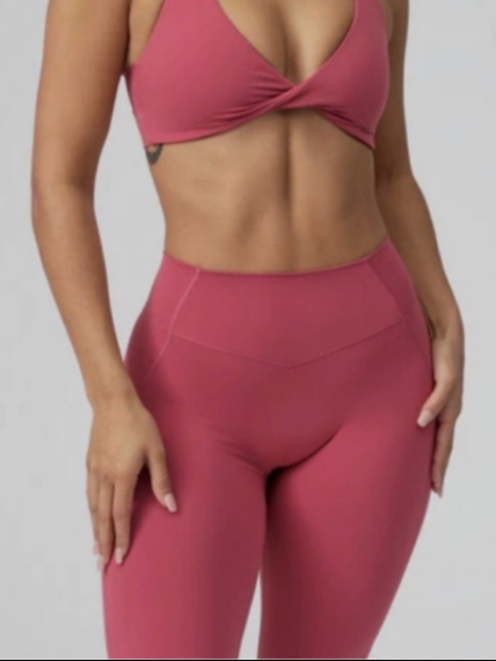BuffBunny Collection Dusty Rose Curve Legging
